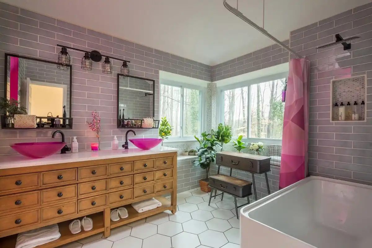 Bathroom renovation after water damage restoration in Waimalu